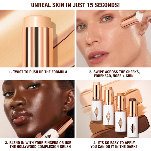 BASE DE MAQUILLAGE HIDRATANTE EN BARRA UNREAL SKIN SHEER GLOW TINT 10 TAN