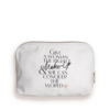 BOLSA DE MAQUILLAJE 1.ª EDICIÓN BOLSA DE MAQUILLAJE DE LONA CON ESTAMPADO DE LABIOS