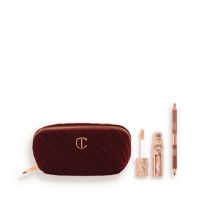 BOLSA DE MAQUILLAJE CON SECRETOS PARA ESCULPIR LOS LABIOS: KIT DE LABIOS Y BOLSA DE MAQUILLAJE