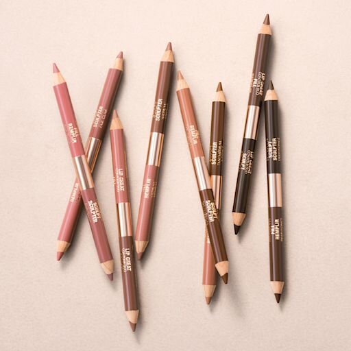 BOLSA DE MAQUILLAJE CON SECRETOS PARA ESCULPIR LOS LABIOS: KIT DE LABIOS Y BOLSA DE MAQUILLAJE