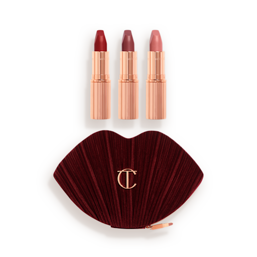 BOLSA DE MAQUILLAJE «Hot Lips» Y KIT DE LABIOS