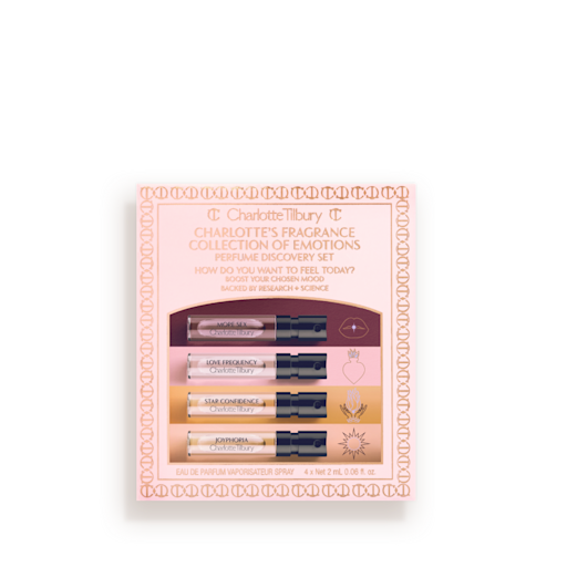 COLECCIÓN DE FRAGANCIAS DE EMOCIONES DE CHARLOTTE: SET DE DESCUBRIMIENTO DE 4 X 2 ML