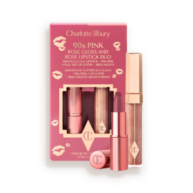 DÚO DE BRILLO Y PINTALABIOS 90s PINK