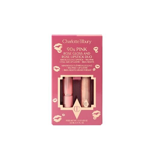DÚO DE BRILLO Y PINTALABIOS 90s PINK