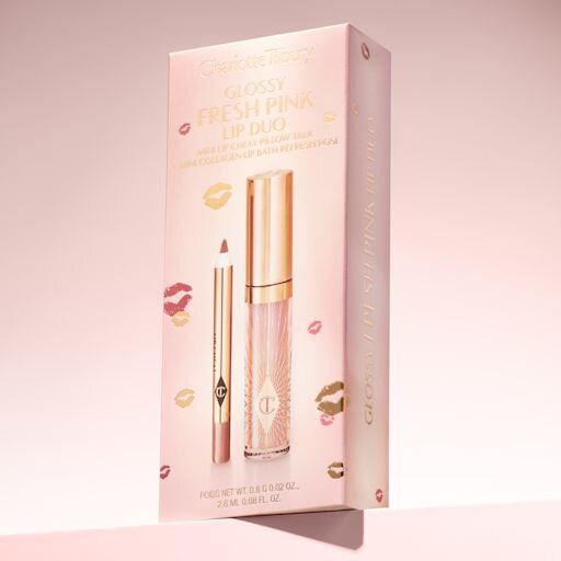 DÚO DE LABIOS BRILLANTES ROSA FRESCO