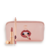 KIT DE LABIOS PILLOW TALK Y BOLSA DE MAQUILLAJE: EL KIT DE MAQUILLAJE ICÓNICO