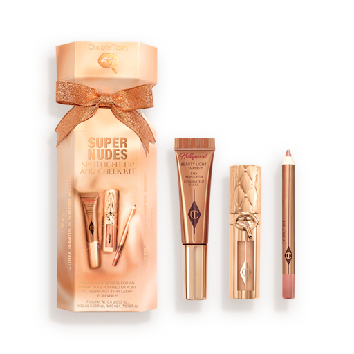 KIT DE LABIOS Y MEJILLAS SUPER NUDES SPOTLIGHT LIP & CHEEK CRACKER