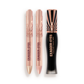 Kit de ojos «Exagger-Eyes» con trío de Sombras De Ojos y Máscaras De Pestañas