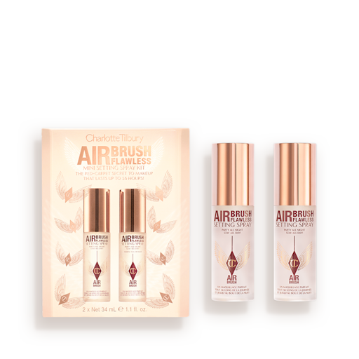 KIT DE SPRAY FIXADOR AIRBRUSH FLAWLESS MINI, TAMAÑO DE VIAJE PARA EL ROSTRO SET FACIAL