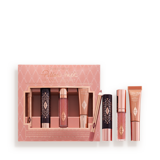 KIT ICÓNICO DE LABIOS Y MEJILLAS Pillow Talk Medium