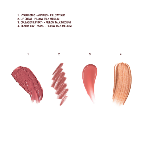KIT ICÓNICO DE LABIOS Y MEJILLAS Pillow Talk Medium