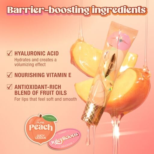 LABIOS IRREALES BRILLO SALUDABLE ACEITE NÉCTAR JUICYLICIOUS MELOCOTÓN PURO