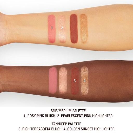 PALETA HOLLYWOOD BLUSH & GLOW GLIDE, DE TONO CLARO A OSCURO