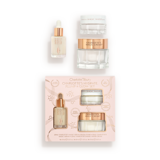 SET DE CUIDADO DE LA PIEL «HYDRATE PLUMP & GLOW» DE CHARLOTTE