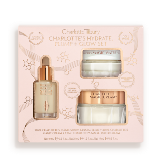 SET DE CUIDADO DE LA PIEL «HYDRATE PLUMP & GLOW» DE CHARLOTTE