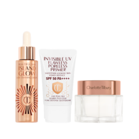 SET DE CUIDADO DE LA PIEL TRÍO: REVITALIZA, PROTEGE, BRONCEA Y DA BRILLO