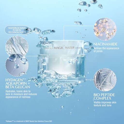 CREMA HIDRATANTE «MAGIC WATER CREAM» DE CHARLOTTE, 50 ML