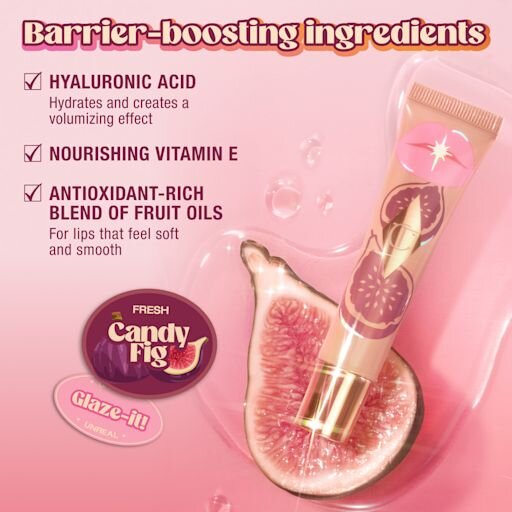 UNREAL LIPS ACEITE NÉCTAR DE BRILLO SALUDABLE JUICYLICIOUS CANDY FIG